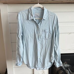Rails Light Blue Casual Button Down Shirt